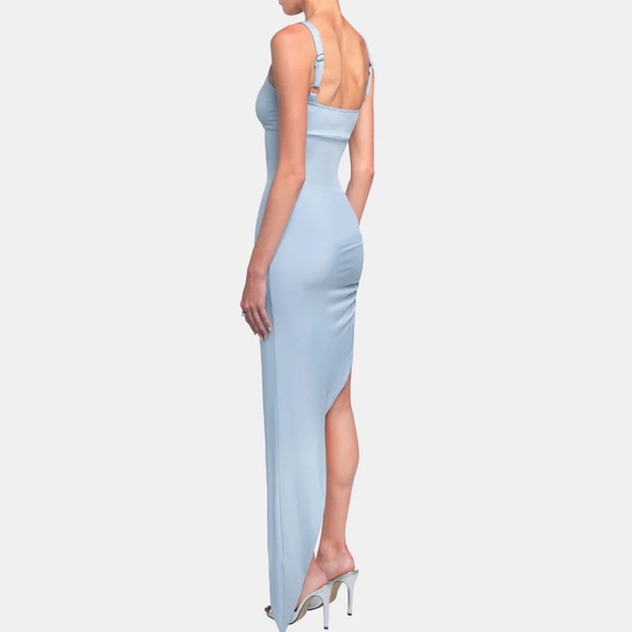 OW Alexis Midi Dress in Ash Blue - Picture 10 of 10